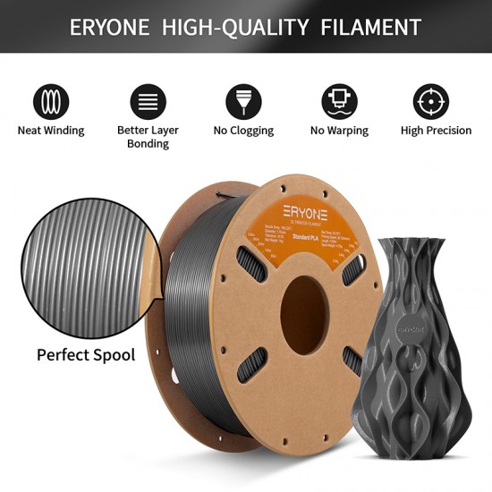 Eryone Standard PLA Grey / Grijs Filament