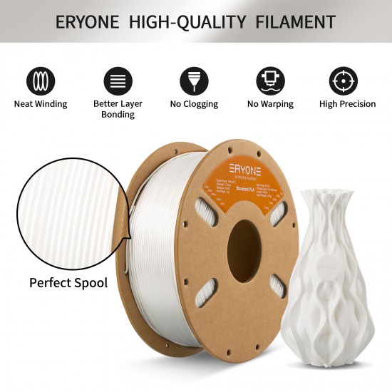 Eryone Standard PLA Pearl White / Parelwit Filament