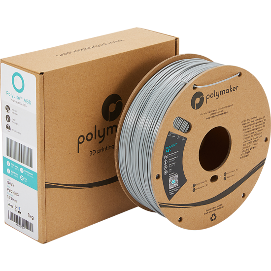 Polymaker PolyLite™ ABS Grey / Grijs Filament