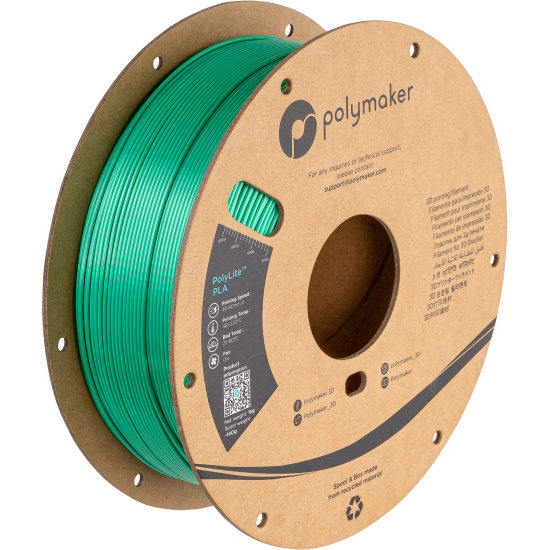 Polymaker PolyLite™ Silk PLA Green / Groen Filament