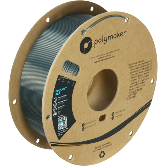 Polymaker PolyLite™ Silk PLA Gunmetal Grey / Brons Grijs Filament