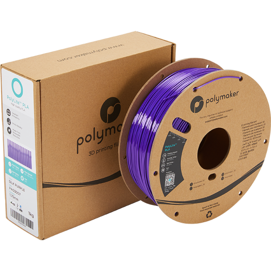 Polymaker PolyLite™ Silk PLA Purple / Paars Filament