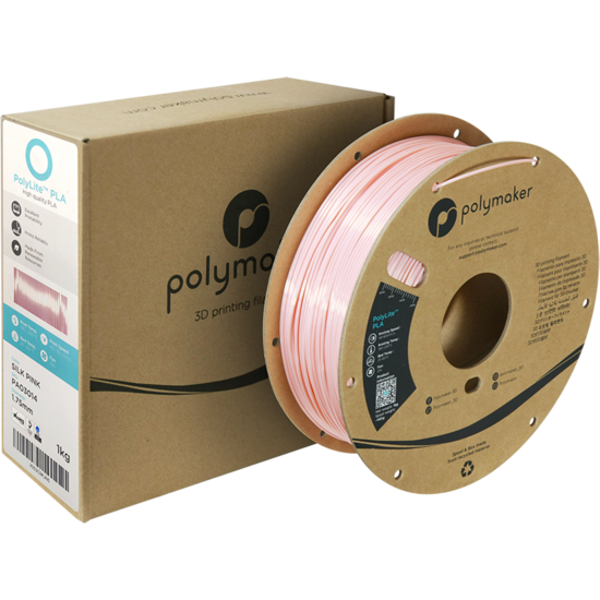 Polymaker PolyLite™ Silk PLA Pink / Roze Filament