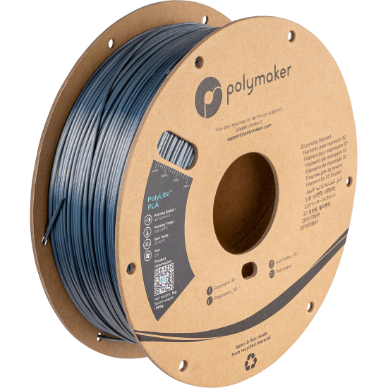 Polymaker PolyLite™ Silk PLA Chrome / Chroom Filament